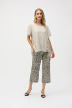 Load image into Gallery viewer, Joseph Ribkoff Beige Black Millennium Geometric Print Culotte Pants
