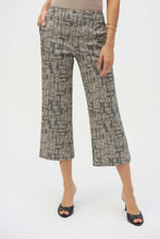 Load image into Gallery viewer, Joseph Ribkoff Beige Black Millennium Geometric Print Culotte Pants
