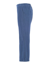 Load image into Gallery viewer, Dolcezza 100% Linen Pant Elastic Waist in Indigo or Sky Blue
