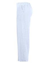 Load image into Gallery viewer, Dolcezza 100% Linen Pant Elastic Waist in Indigo or Sky Blue
