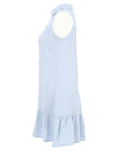 Load image into Gallery viewer, Dolcezza 100% Linen Dress in Sky
