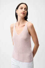 Load image into Gallery viewer, Joseph Ribkoff Metallic Knitted Camisole with Rhinestones
