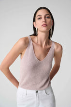 Load image into Gallery viewer, Joseph Ribkoff Metallic Knitted Camisole with Rhinestones
