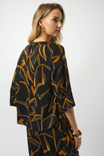 Load image into Gallery viewer, Joseph Ribkoff Recycled Woven Geometric Print Boxy Top

