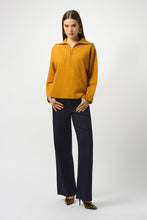 Load image into Gallery viewer, Sweater Knit Boxy Pullover With Zipped Collar
