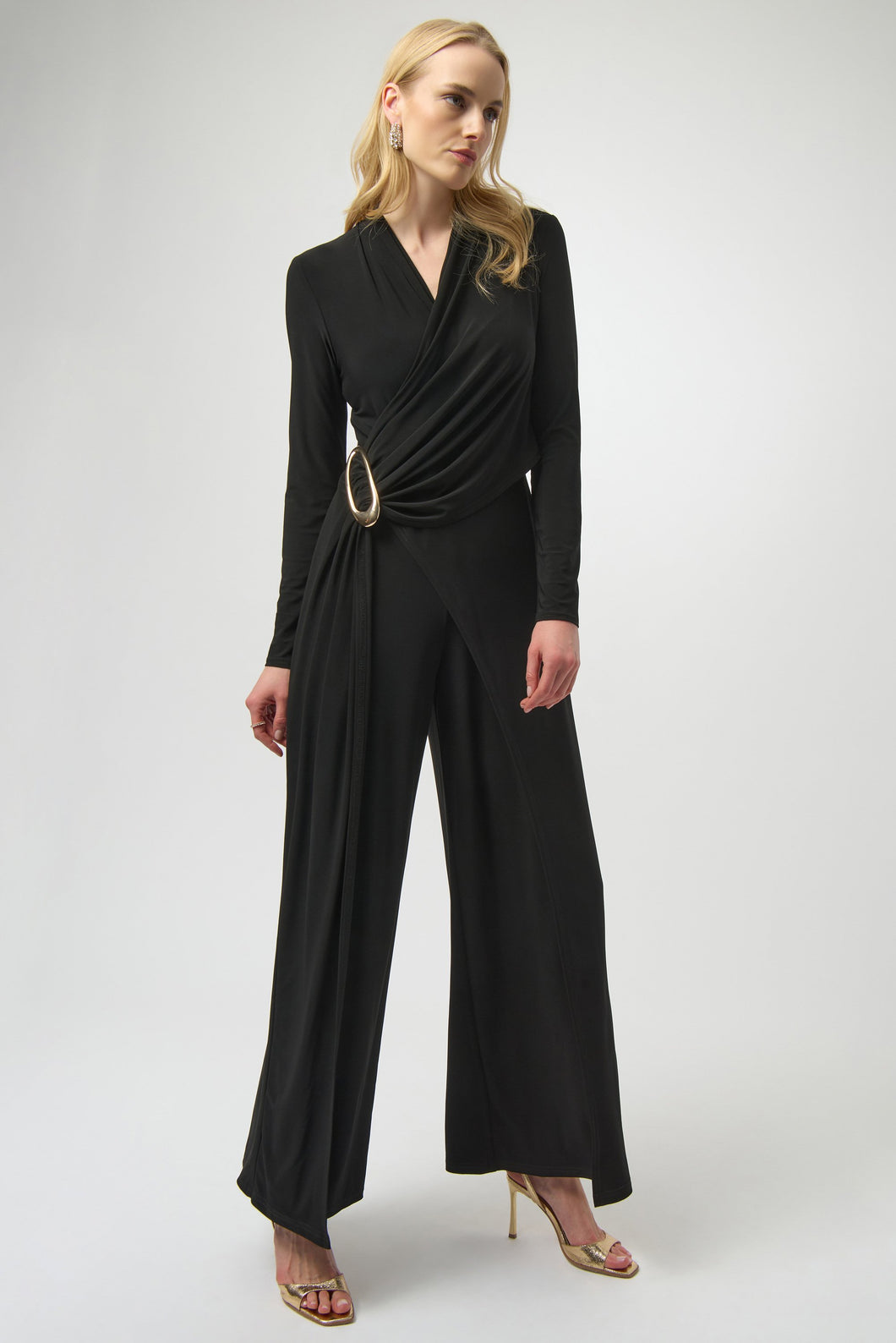 Silky Knit Wide-Leg Jumpsuit