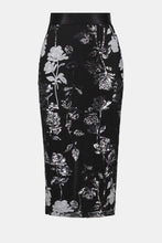 Load image into Gallery viewer, Sequin Embroidered Floral Print Pencil Skirt
