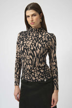 Load image into Gallery viewer, Silky Knit Animal Print Fitted Top
