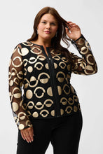 Load image into Gallery viewer, Mesh and Leatherette Collarless Jacket
