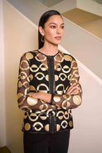 Load image into Gallery viewer, Mesh and Leatherette Collarless Jacket
