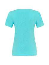 Load image into Gallery viewer, Dolcezza Aqua V-Neck Short Sleeve Tee
