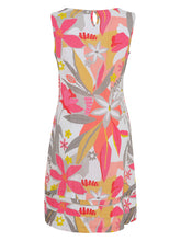 Load image into Gallery viewer, Dolcezza &quot;A Smell of Gardenia&quot; Print Multi-Colour Sleeveless Linen Dress
