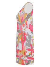 Load image into Gallery viewer, Dolcezza &quot;A Smell of Gardenia&quot; Print Multi-Colour Sleeveless Linen Dress
