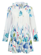 Load image into Gallery viewer, Dolcezza Misty Blossom Print Multi-Colour Light Weight Rain Coat with Hood
