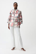 Load image into Gallery viewer, Organza Jacquard Abstract Print Boxy Jacket
