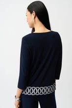 Load image into Gallery viewer, Silky Knit Fitted Top With Guipure Hem Detail
