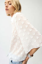 Load image into Gallery viewer, 3D Dot Jacquard Boxy Blouse
