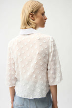 Load image into Gallery viewer, 3D Dot Jacquard Boxy Blouse
