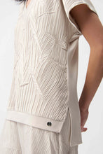 Load image into Gallery viewer, Pleated Satin Boxy Top With Silky Knit Back
