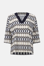 Load image into Gallery viewer, Stretch Poplin Geometric Print Tunic
