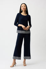 Load image into Gallery viewer, Silky Knit Pull-On Culotte Pants With Guipure Detail
