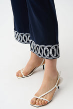 Load image into Gallery viewer, Silky Knit Pull-On Culotte Pants With Guipure Detail
