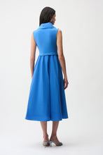 Load image into Gallery viewer, Silky Knit And Memory Fit and Flare Dress With Shawl Collar
