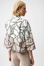 Load image into Gallery viewer, Faux Suede Abstract Print Swing Jacket
