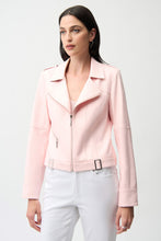 Load image into Gallery viewer, Foiled Faux Suede Fitted Jacket with Decorative Buckles
