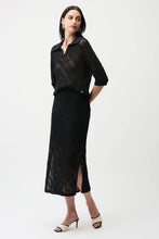 Load image into Gallery viewer, Cotton Blend Open Stitch Pencil Skirt
