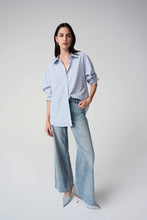 Load image into Gallery viewer, Tencel Stripe Print Boxy Blouse
