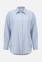 Load image into Gallery viewer, Tencel Stripe Print Boxy Blouse
