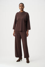 Load image into Gallery viewer, Brushed Viscose Straight Sweater with Mock Neck
