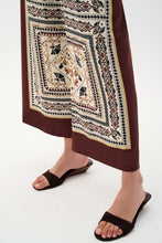 Load image into Gallery viewer, Scarf Print Wide-Leg Pull-On Pants
