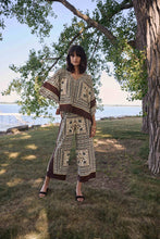 Load image into Gallery viewer, Scarf Print Wide-Leg Pull-On Pants
