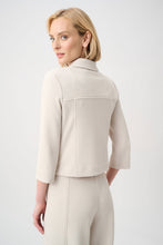 Load image into Gallery viewer, Textured Knit Jacquard Boxy Jacket With Shirt Collar
