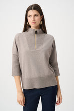 Load image into Gallery viewer, Brushed Viscose And Nylon Funnel-Neck Sweater
