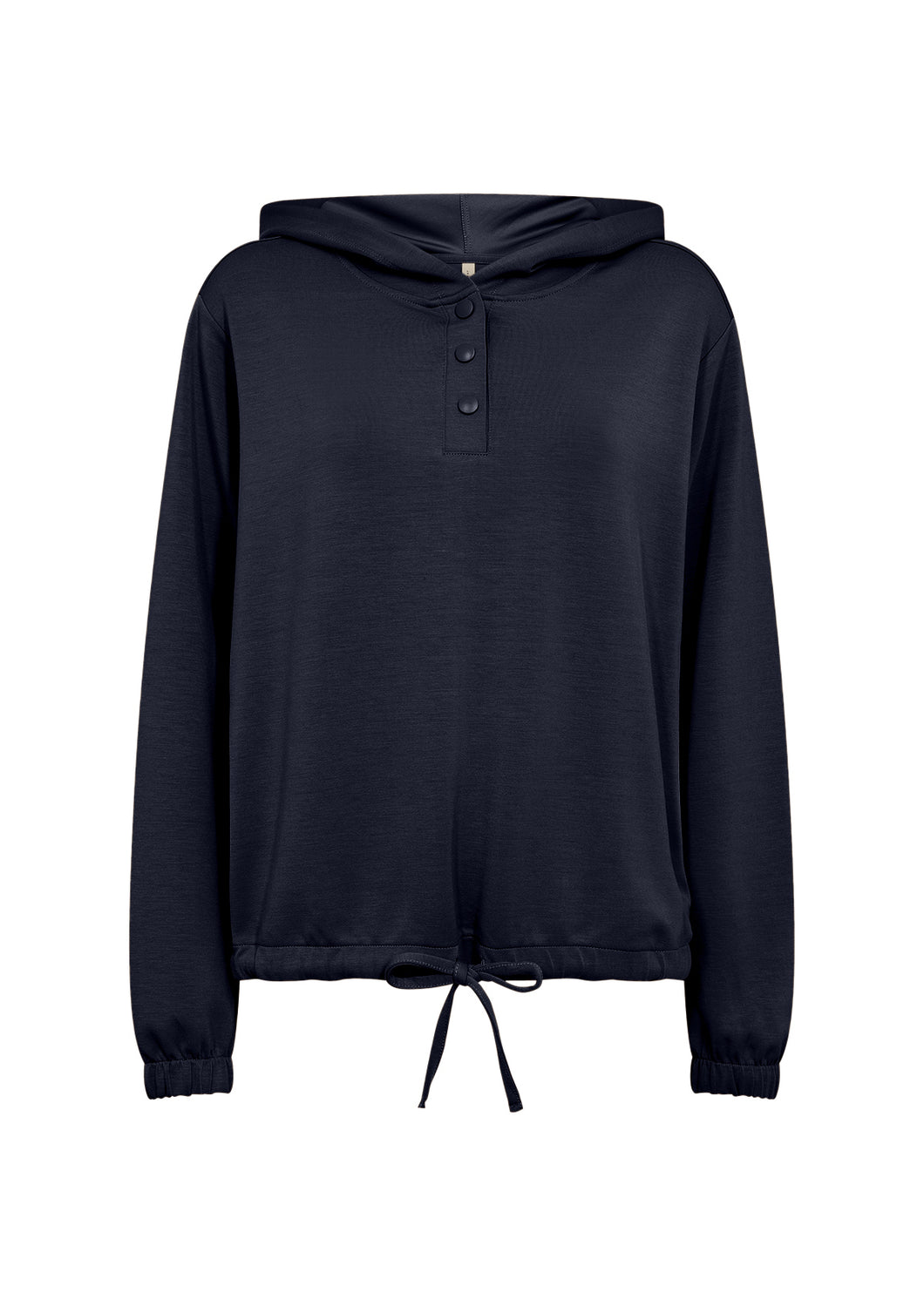 Soyaconcept Navy Banu Sweatshirt Hoodie with Tie Waist