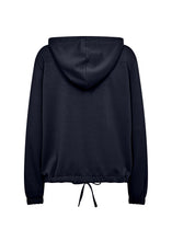 Load image into Gallery viewer, Soyaconcept Navy Banu Sweatshirt Hoodie with Tie Waist
