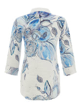Load image into Gallery viewer, Blue Flowers Print Shirt
