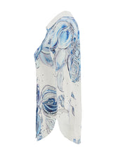 Load image into Gallery viewer, Blue Flowers Print Shirt
