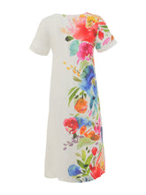 Load image into Gallery viewer, Spring Delight A-Line Linen Dress

