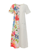 Load image into Gallery viewer, Spring Delight A-Line Linen Dress
