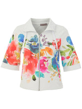 Load image into Gallery viewer, Spring Delight Zip Print Jacket
