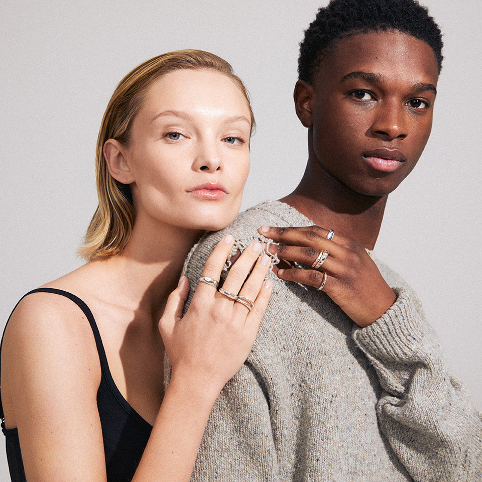 Pilgrim ASHER Recycled Rings 4-in-1 Set