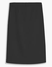 Load image into Gallery viewer, Lois Daisy Black Buttoned Long Faux Suede Denim Style  Skirt with Pockets
