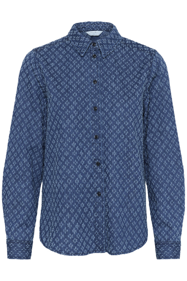 Part Two Sarafia Denim Button Down Shirt
