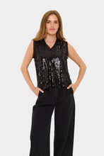 Load image into Gallery viewer, Saint Tropez Nuciana SZ Sleeveless Sparkle Blouse
