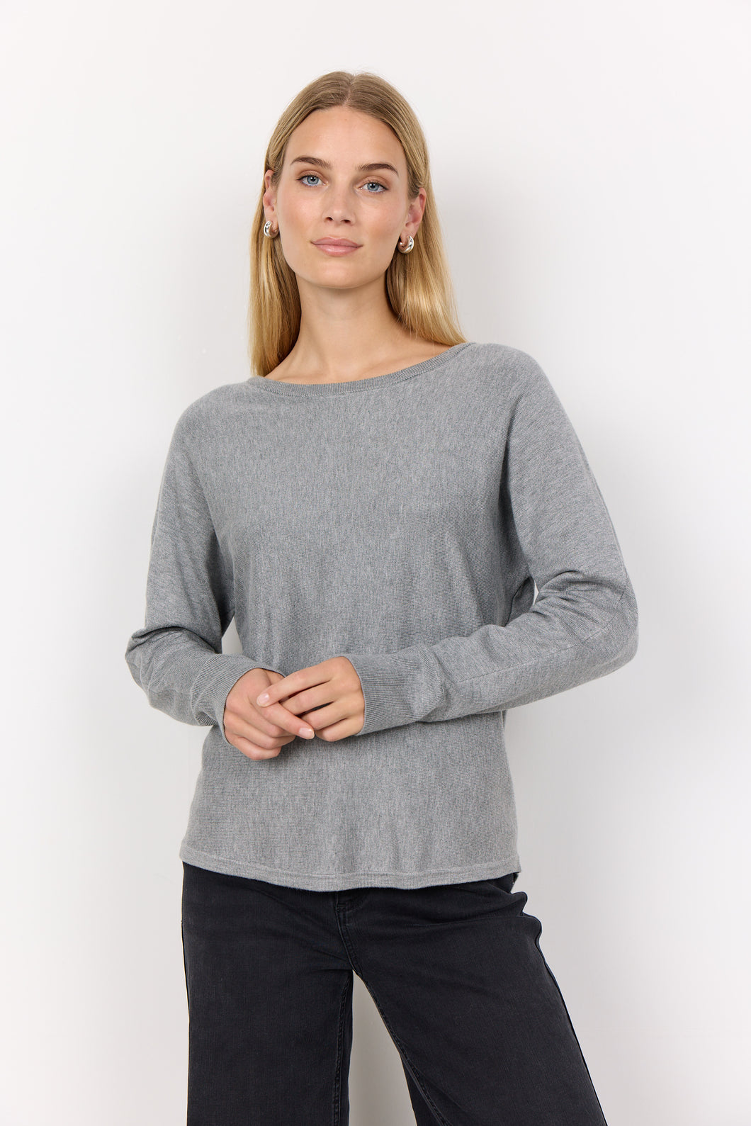 Soyaconcept Dollie Long Sleeve Button Back Sweater