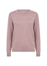 Load image into Gallery viewer, Soyaconcept Woodrose Fetima Crew Neck Long Sleeve Pullover Sweater
